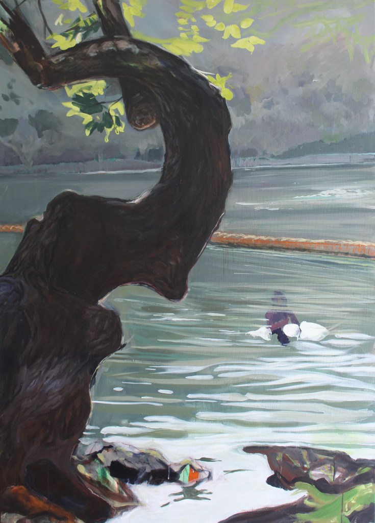 Grautöne /2026/ 100 x 140 cm acrylic on canvas