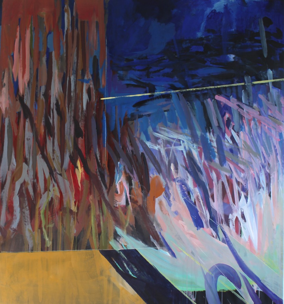 Meerblick / 2026/ 140 x 150 cm acrylic on canvas