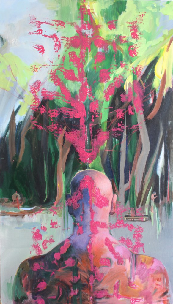 Rückblick /2026/ 80 x 140 cm acrylic on canvas